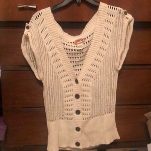 Crime sweater vest by Mudd